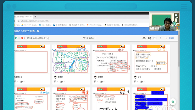 Doodles on Zoom call